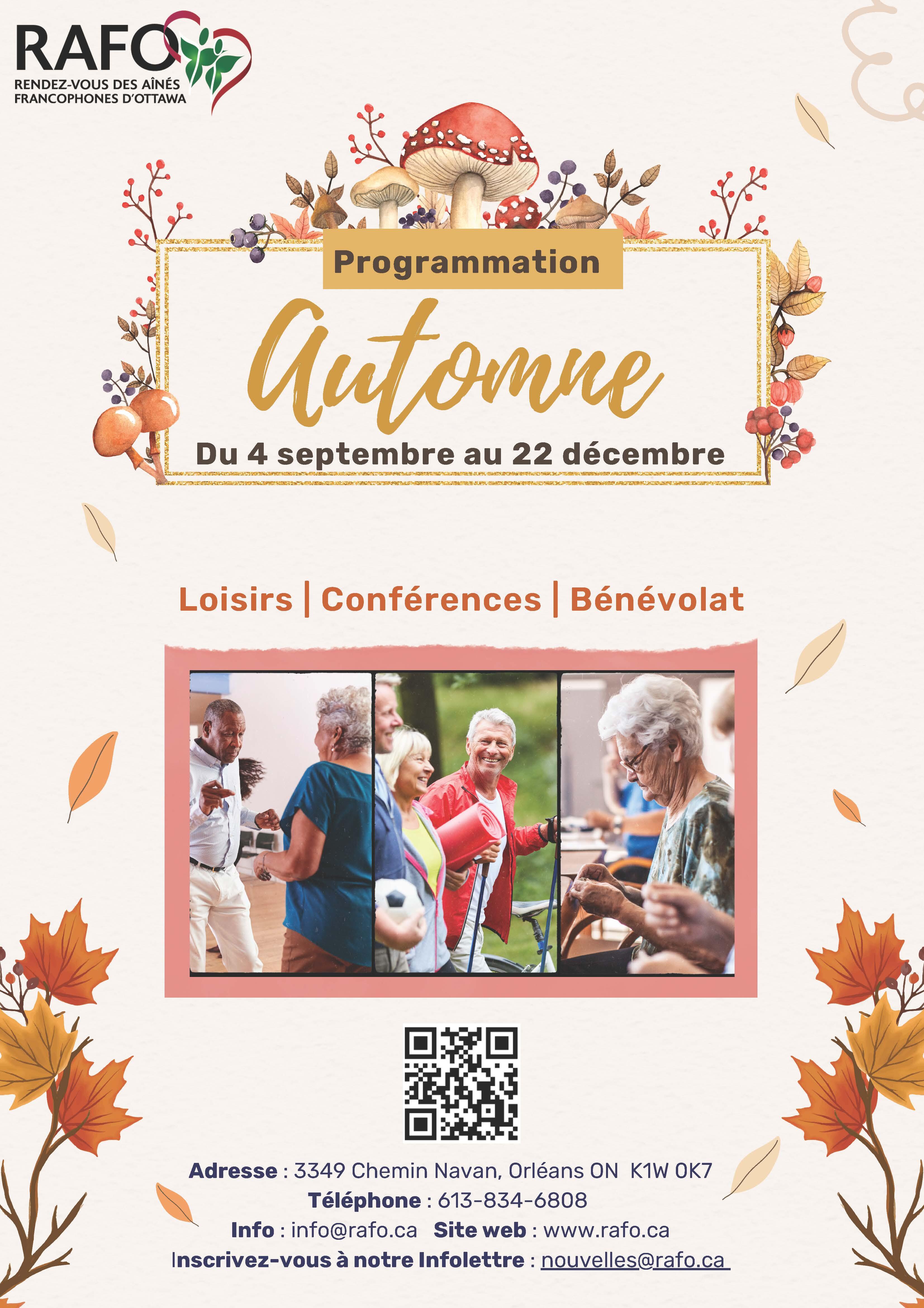 Programmation Automne 2023